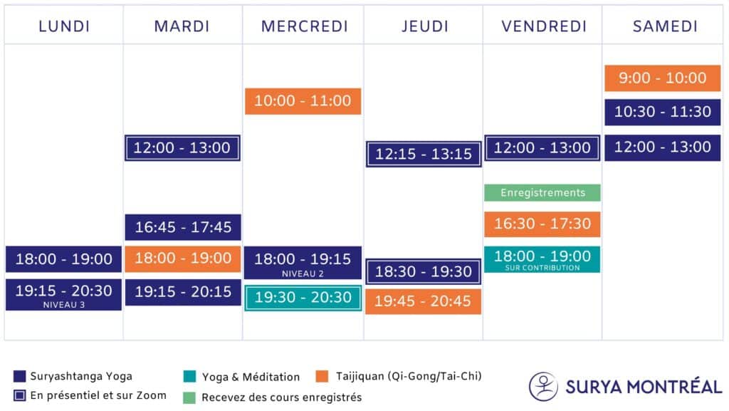 Planning Montreal hiver 2025 FR