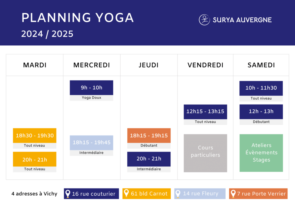 Surya Auvergne planning-2024