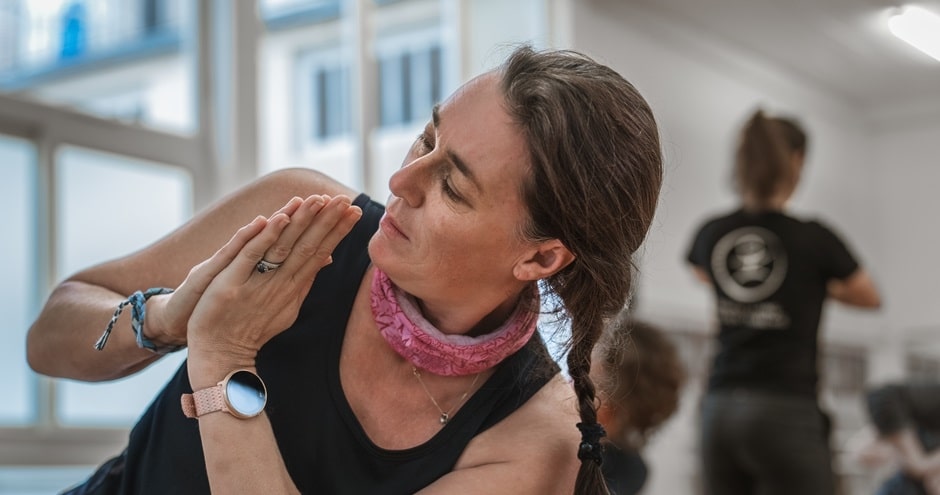 Surya Auvergne yoga torsion