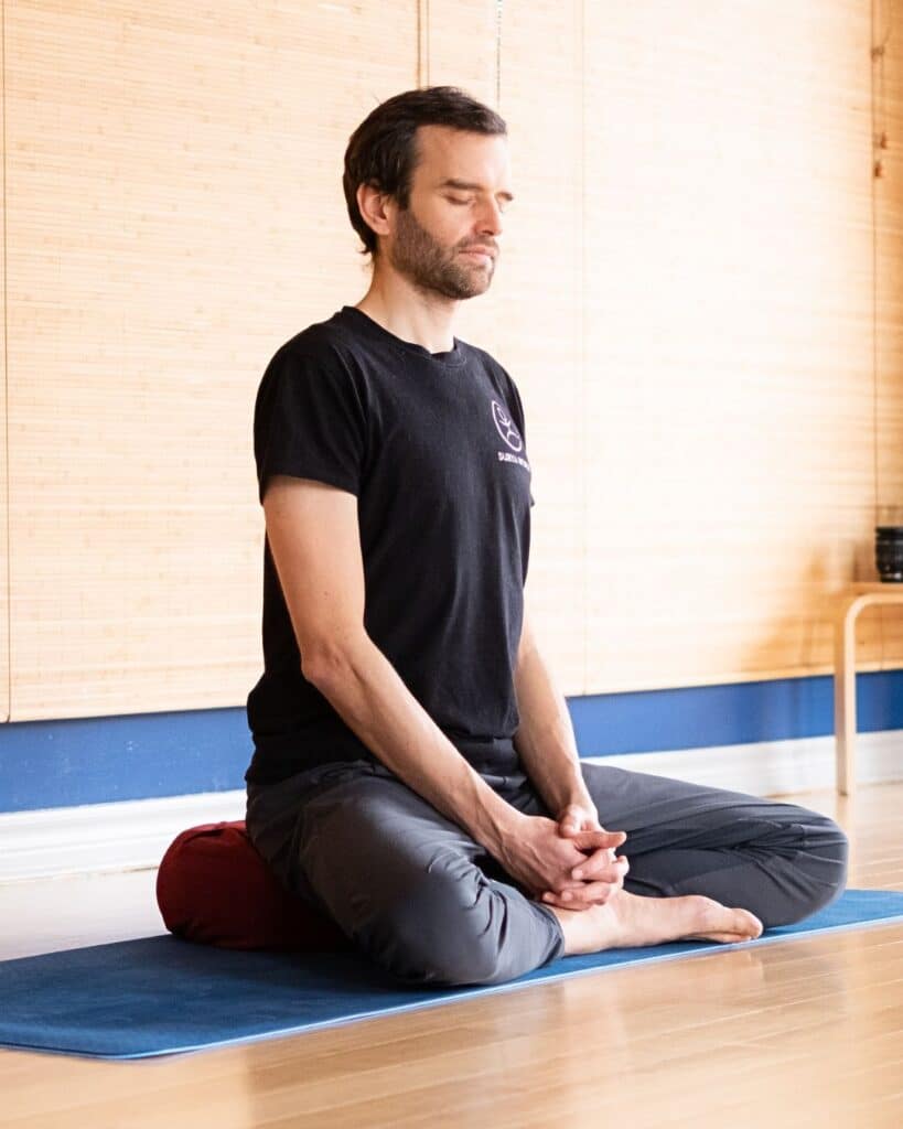 bernhard of surya montreal sitting in meditation