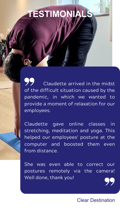 Corporate testimonials Clear Destination