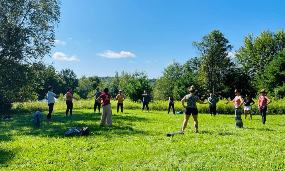 Retraite Estrie avec Surya qigong dans la nature