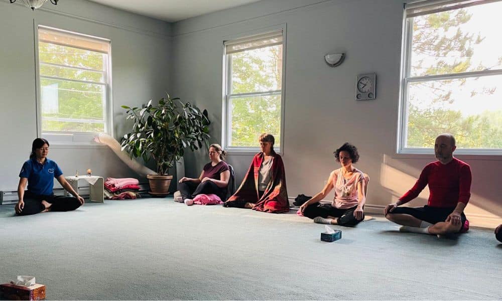 Retraite Estrie avec Surya meditation du matin