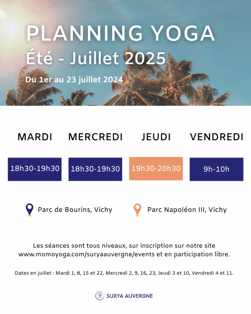 Surya Auvergne Cours été 2025