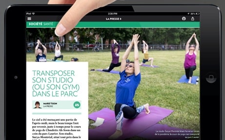 article la presse yoga parc