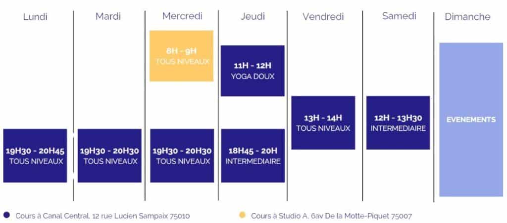planning paris 2025 2026